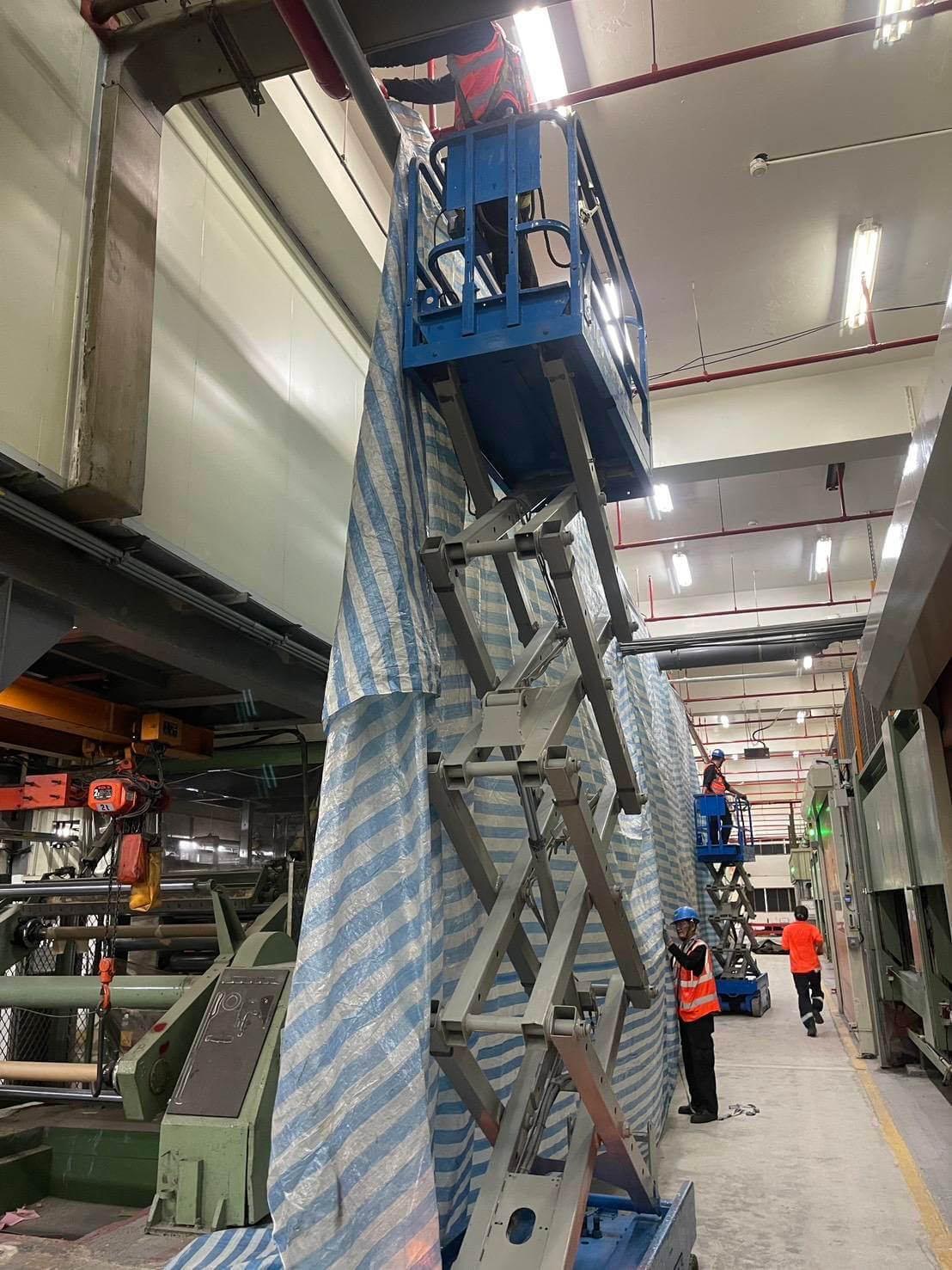 拆除回收案例:塗布機產線報廢拆解